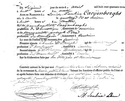 CACYENBERGHS Louis Pauline