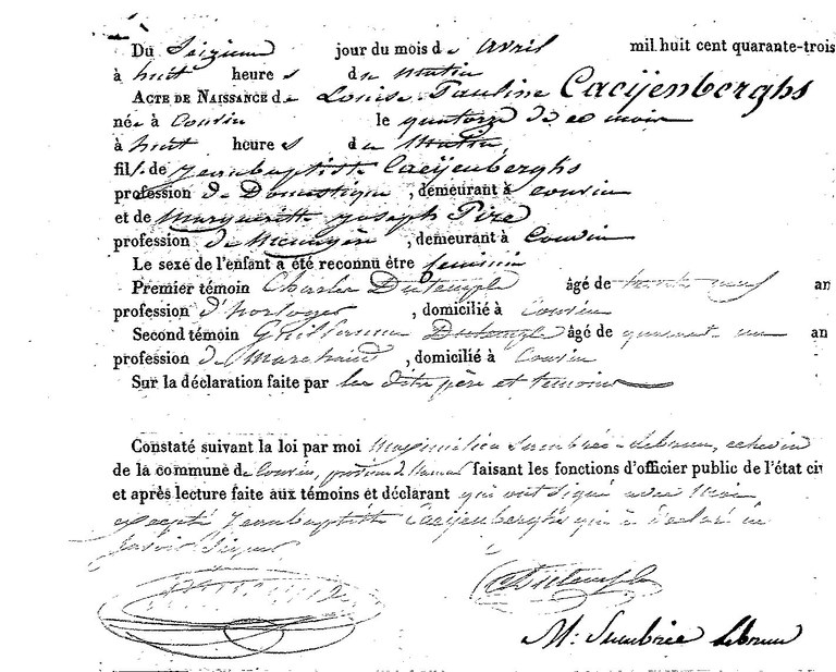 CACYENBERGHS Louis Pauline