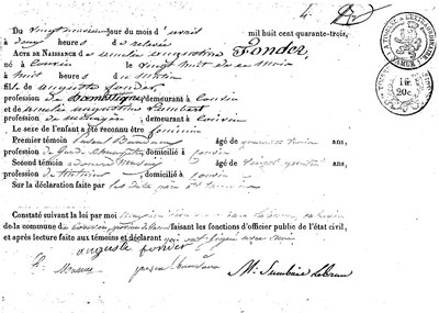 FONDER Amélie Augustine