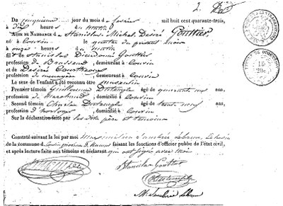 GAUTTIER Stanislas Michel Désiré