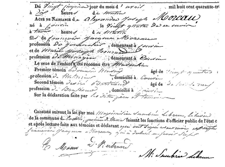 MOREAU Alexandre Joseph
