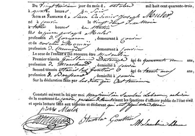 MULER Pierre Casimir Joseph