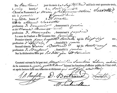 SERVOTTE Marie Philomène Octavie