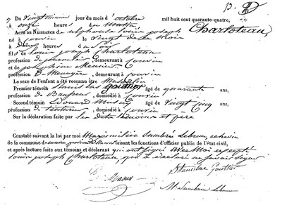 CHARLOTEAUX Alphonse Louis Joseph