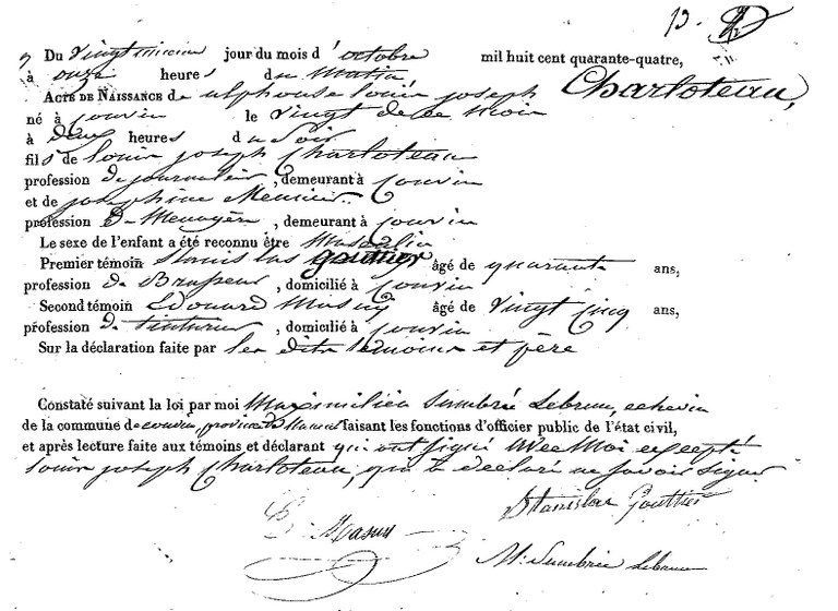 CHARLOTEAUX Alphonse Louis Joseph