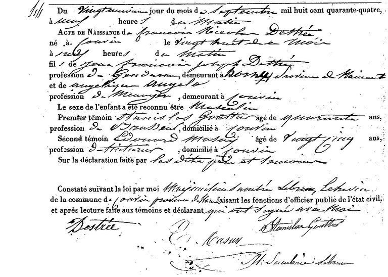 DESTREE François Nicolas