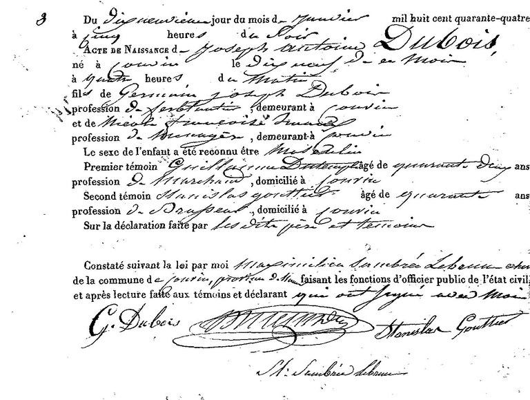 DUBOIS Joseph Antoine