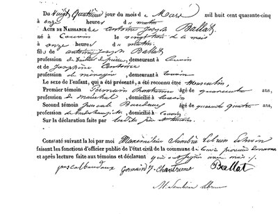 BALLAT Antoine Joseph
