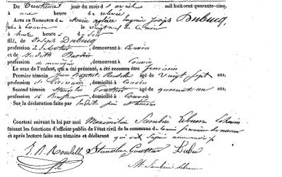DUBUCQ Marie Aglaé Eugénie Joseph