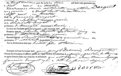 DARGENT Marie Antoinette Augustine
