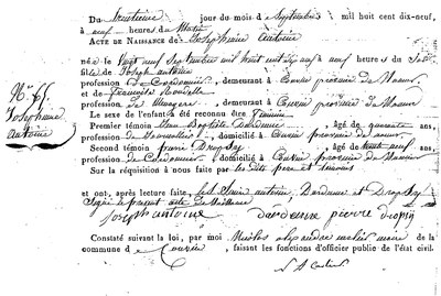 ANTOINE Joséphine