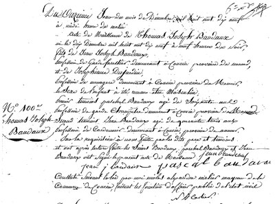 BAUDAUX Thomas Joseph