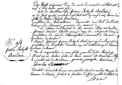 BAUDUIN Pierre Joseph