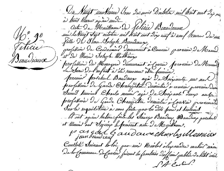 BEAUDEAUX Félicie Joseph