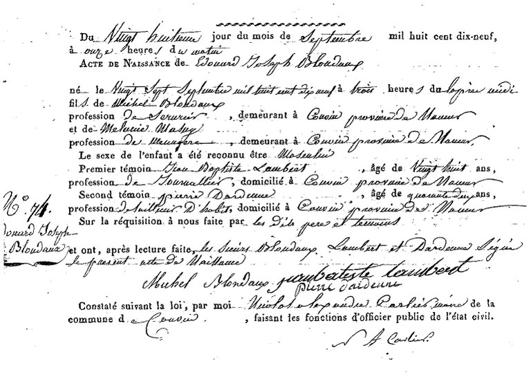 BLONDAUX Edouard Joseph