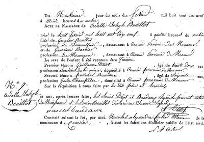 BOUILLOT Adelle Joseph