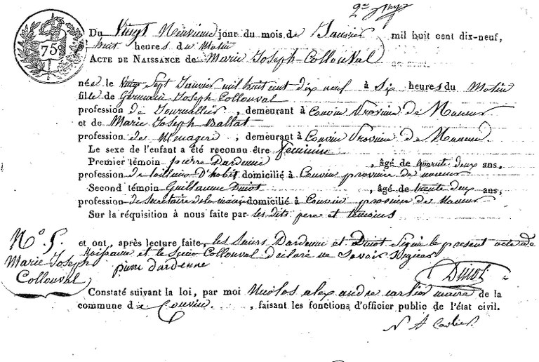 COLLONVAL Marie Joseph