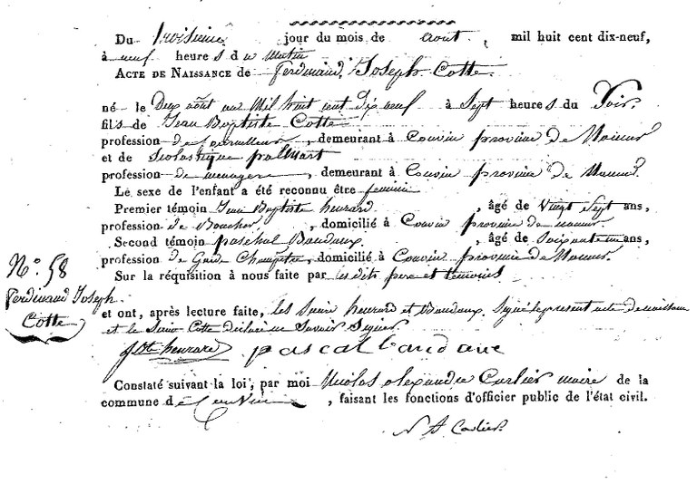COTTE Ferdinand Joseph