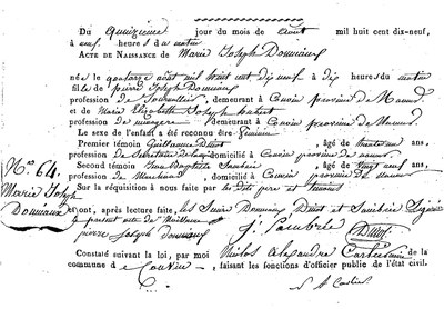 DOUNIAUX Marie Joseph