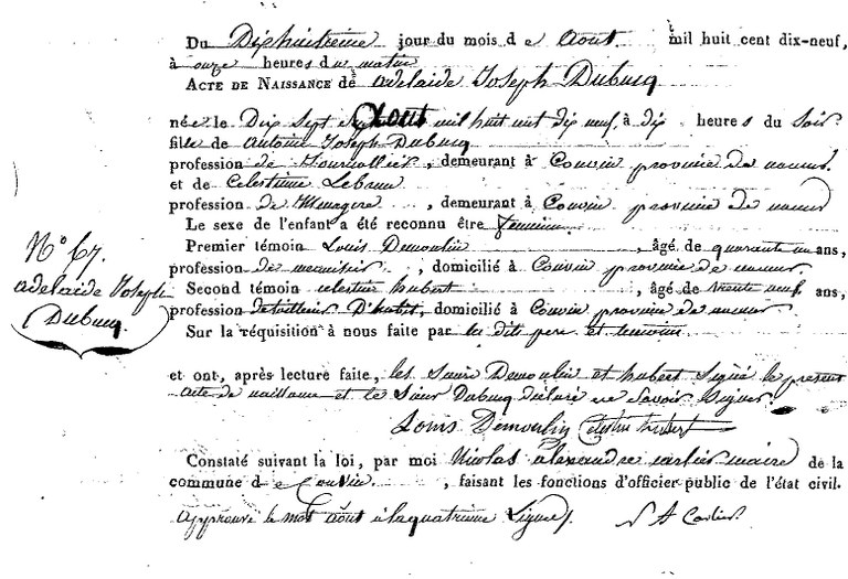 DUBUCQ Adélaide Joseph