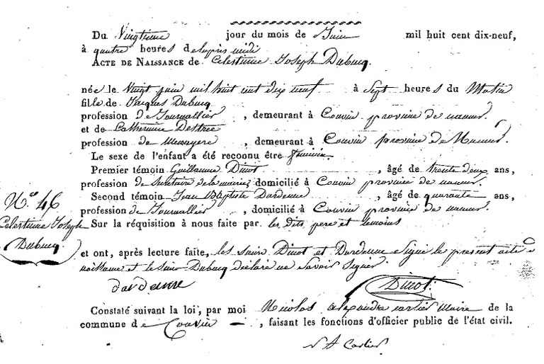 DUBUCQ Célestine Joseph