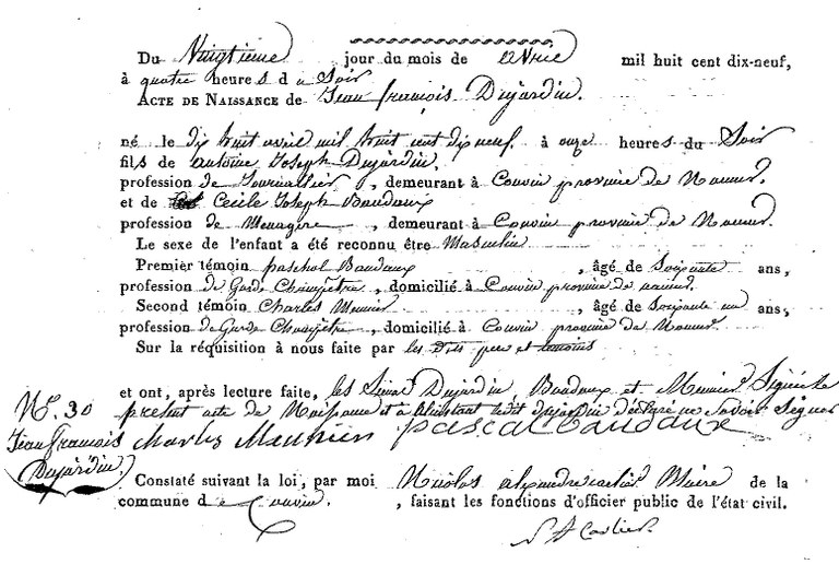 DUJARDIN Jean François