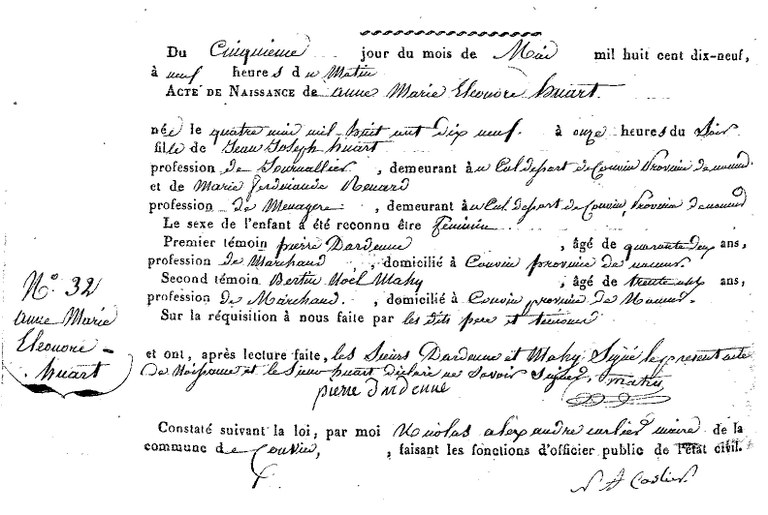 HUART Anne Marie Eléonore