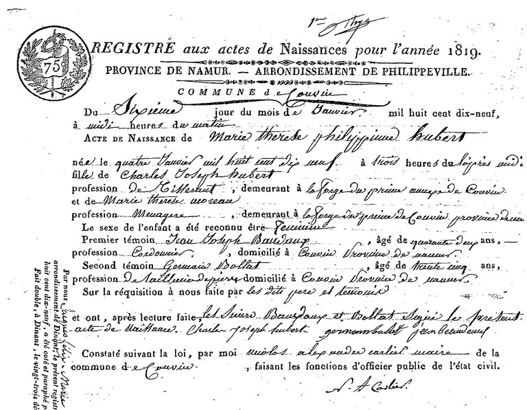 HUBERT Marie Thérèse Philippine