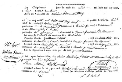MATHIEUX Antoine Simon