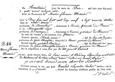 MEUNIER Marie Florence