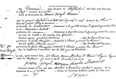 MOREAU Marie Joseph