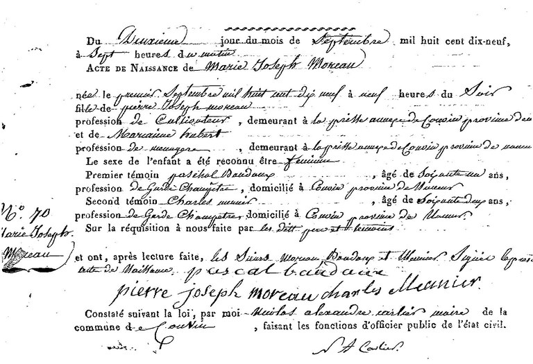 MOREAU Marie Joseph