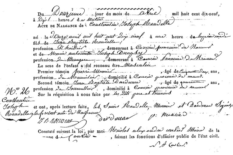 RONDELLE Constantin Joseph