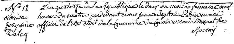 DALCQ Louise Joséphine