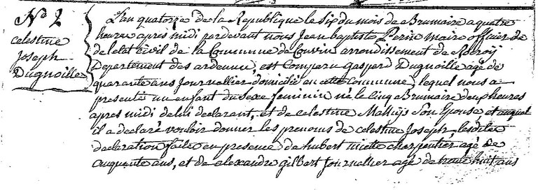 DUGNOILLE Celestine Joseph