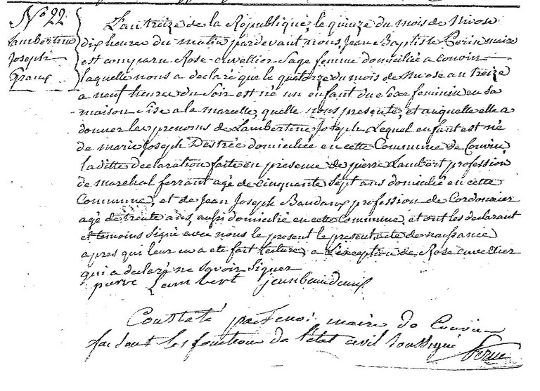 GRAUX Lambertine Joseph
