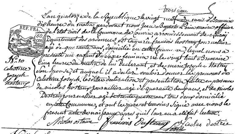 HOSTAUX Celestine Joseph
