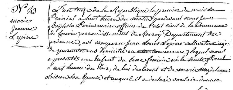 LEPINE Marie Jeanne