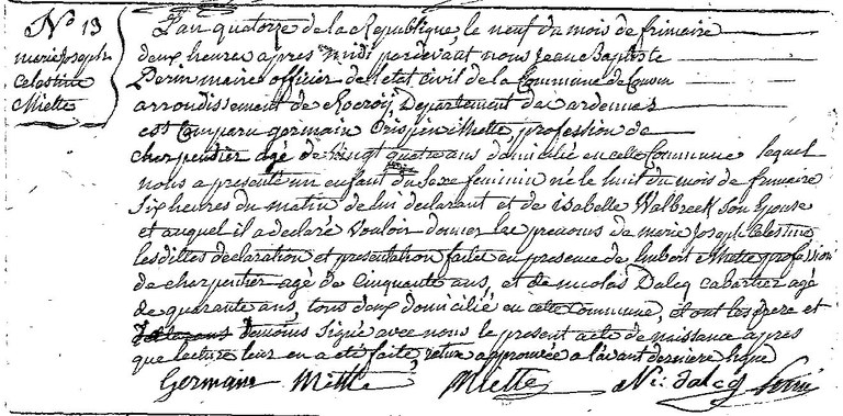 MIETTE Marie Joseph Célestine
