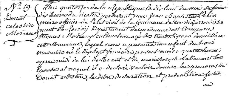 MOREAUX Donat Célestin