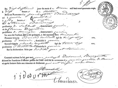 BAUDAUX Jean Baptiste