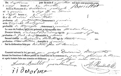 BOUILLOT Antoine Joseph