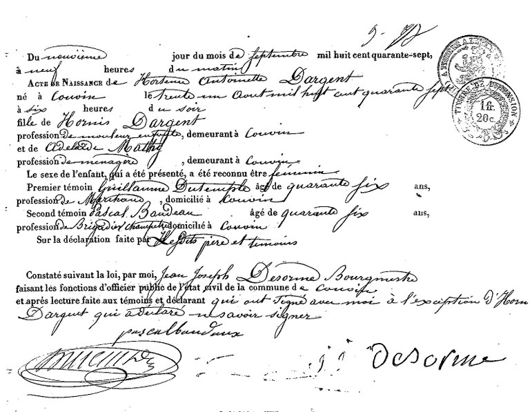 DARGENT Hortense Antoinette