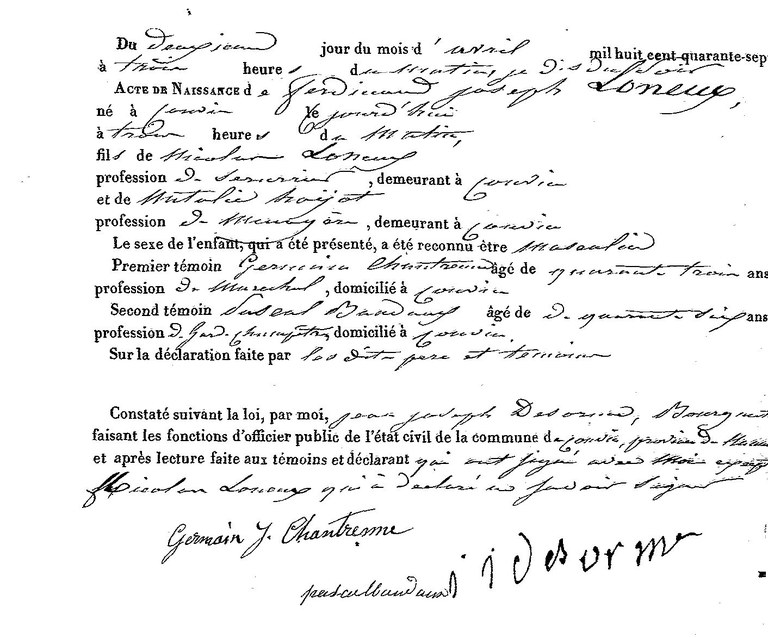 LONEUX Ferdinand Joseph