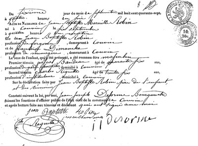 ROBIN Jean Baptiste Marcel