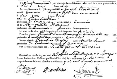 ANTOINE Augustine Joseph
