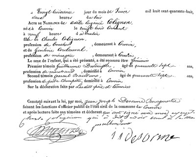 COLIGNON Adèle Eugénie