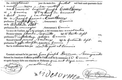 COURTHEOUX Eugène Joseph