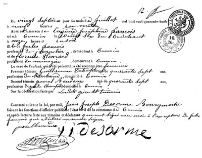 FRANCOIS Eugénie Josephine