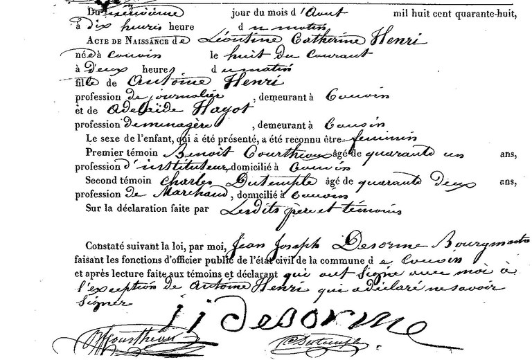 HENRI Léontine Catherine